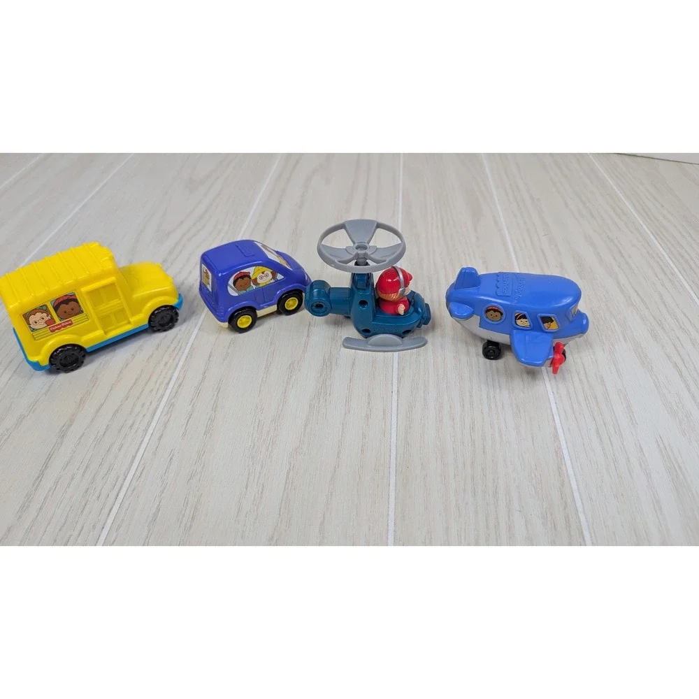 Fisher-Price Little People vintage McDonalds Van Car Plane Bus Wheelies truck